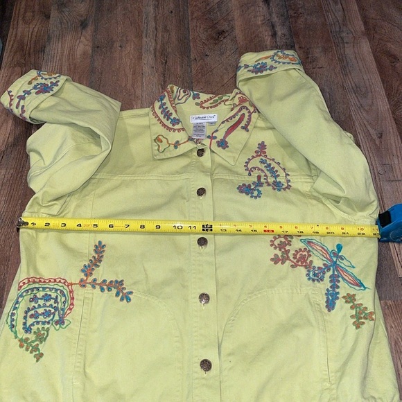 Coldwater Creek Embroidered Jean Jacket.  Size XL - Picture 10 of 12